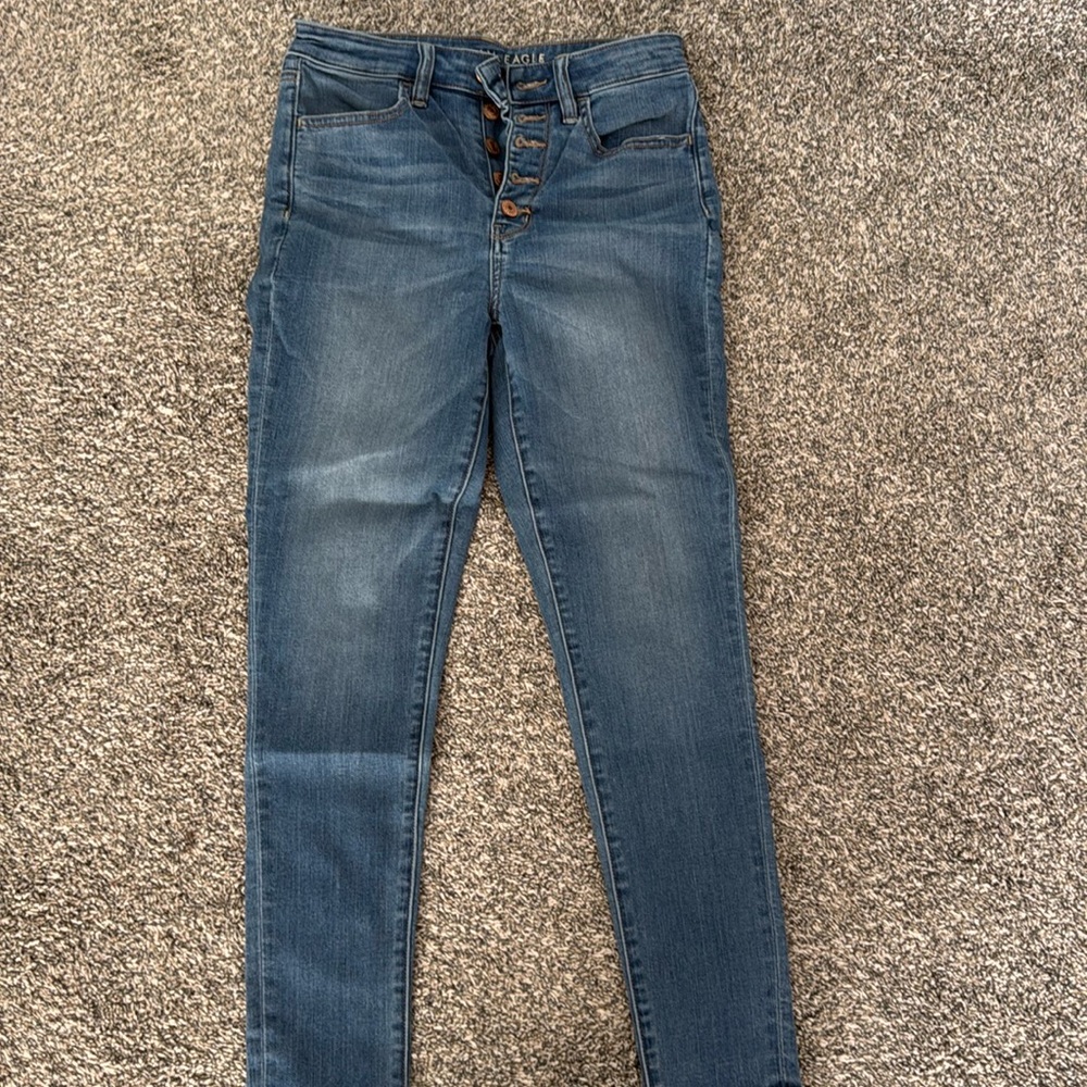 American Eagle Next Level Stretch Super High Rise Jegging, Size 6, skinny.